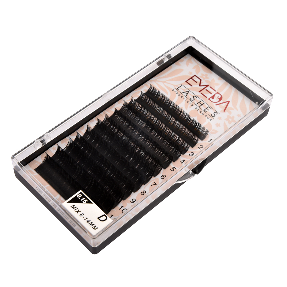 Premium Eyelash Extension Vendor Supply High-quality Classic Eyelash Extension with Private Label and Package YY18
